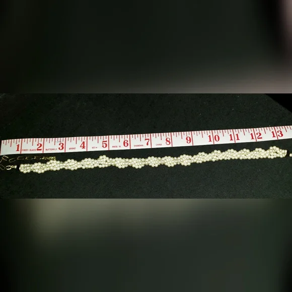 1928 Faux Pearl Collar Necklace - Picture 4 of 4